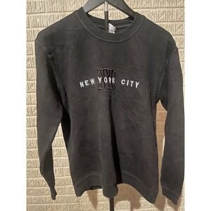 WALI NYC‎ New York City Graphic Sweatshirt Black Crewneck Size S